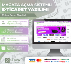 V2CVK Mağaza Açma Sistemli E-Ticaret Yazılımı