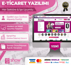 Roxy Pro Özel ve Gelişmiş Modüllü E-Ticaret Yazılımı